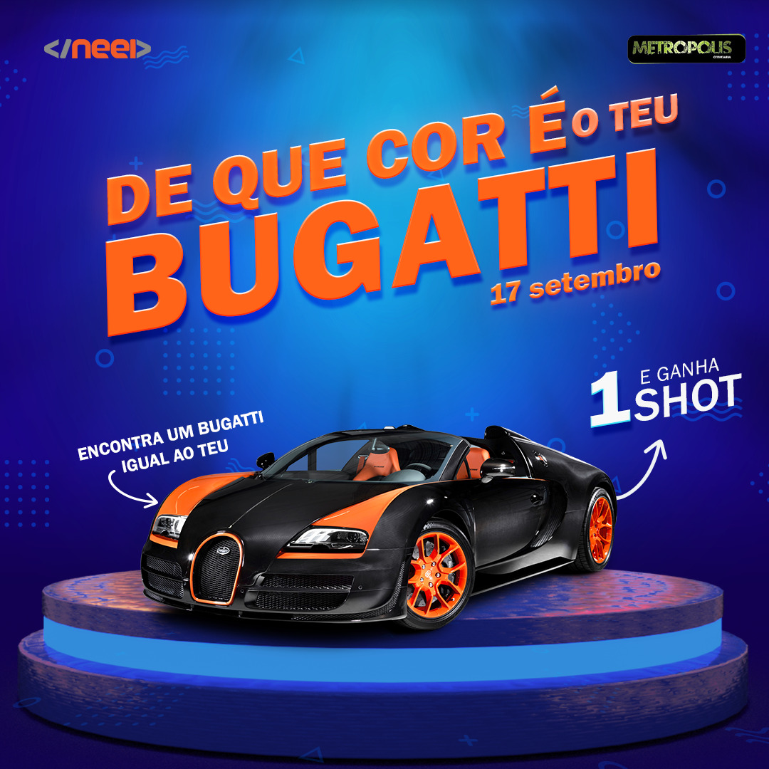 De que cor é o teu Bugatti?